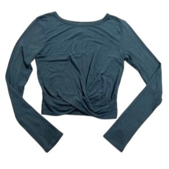 ALO Yoga Cover Long Sleeve Top in Blue - Picture 1 of 5